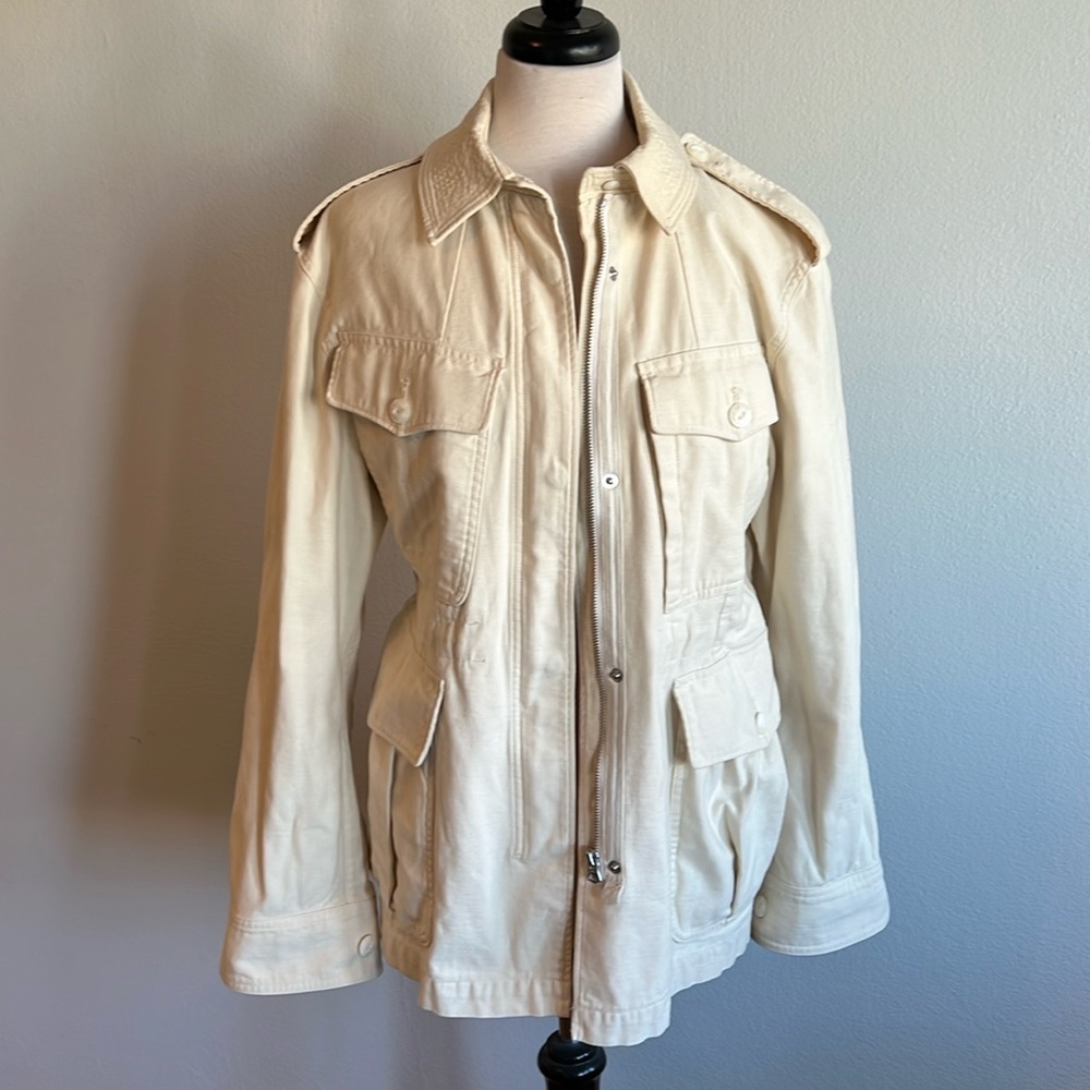 Rag & Bone "Lorenz Military" Jacket in Ecru